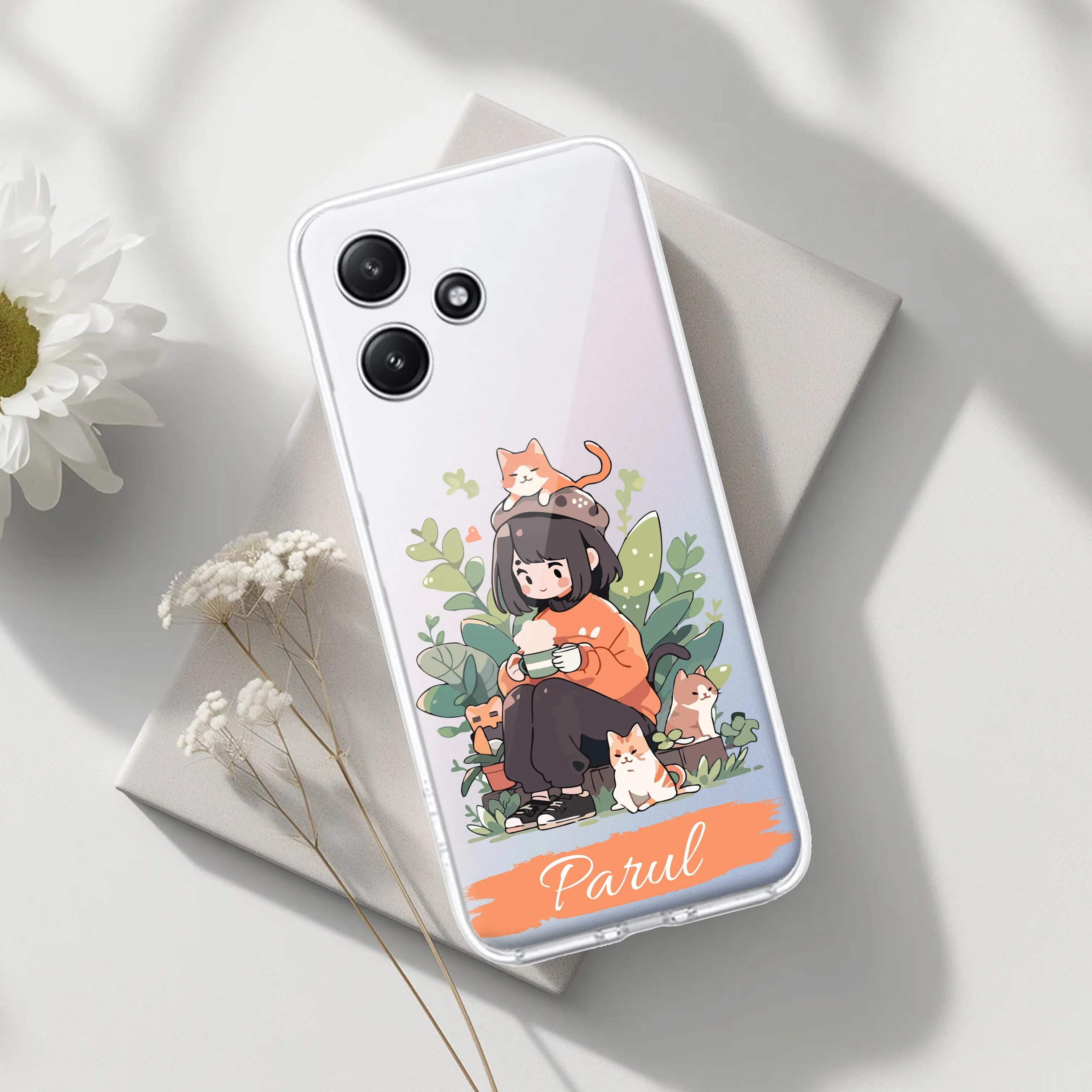 Cat Lover Customize Transparent Silicon Case For Redmi/Xiaomi