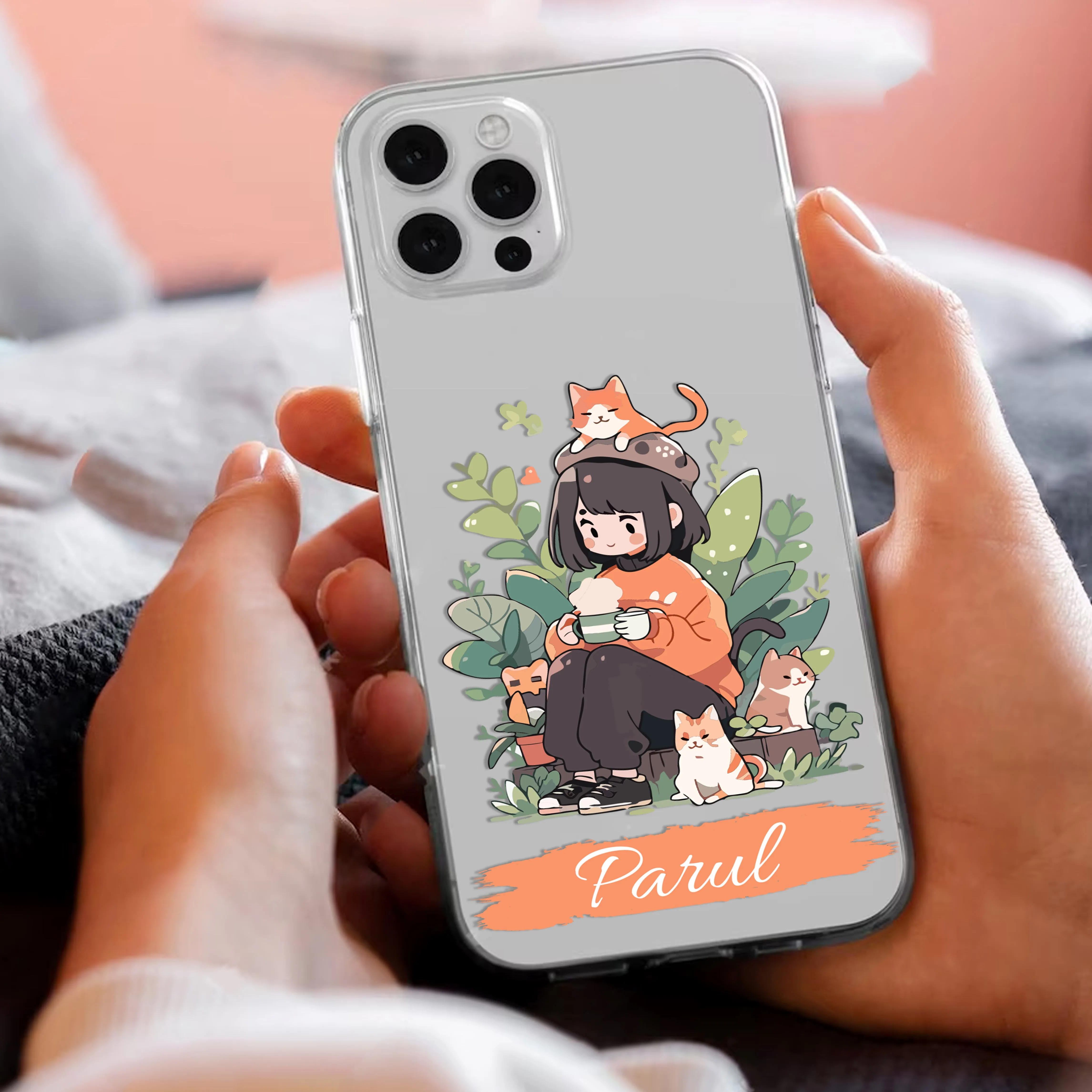 Cat Lover Customize Transparent Silicon Case For Redmi/Xiaomi