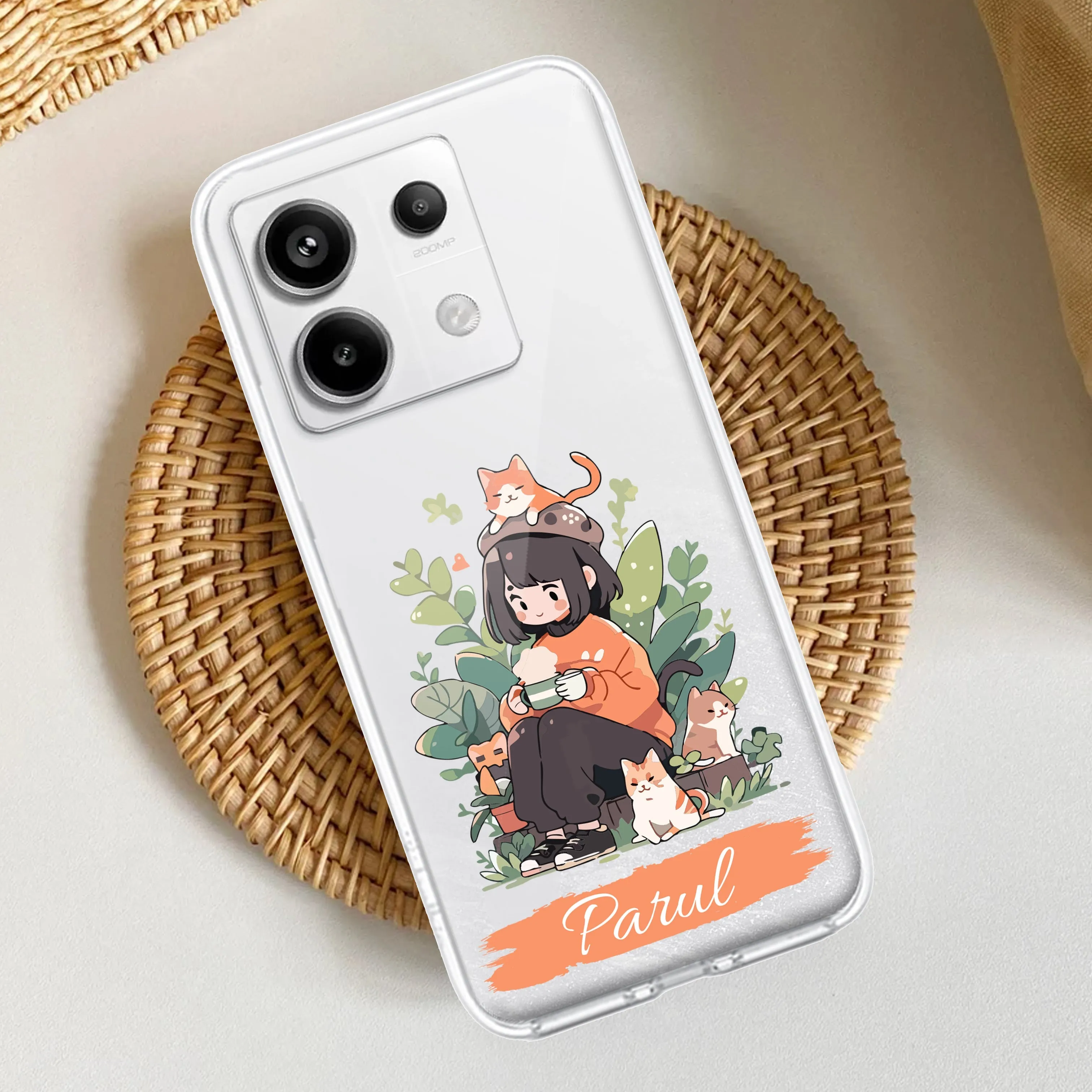 Cat Lover Customize Transparent Silicon Case For Redmi/Xiaomi