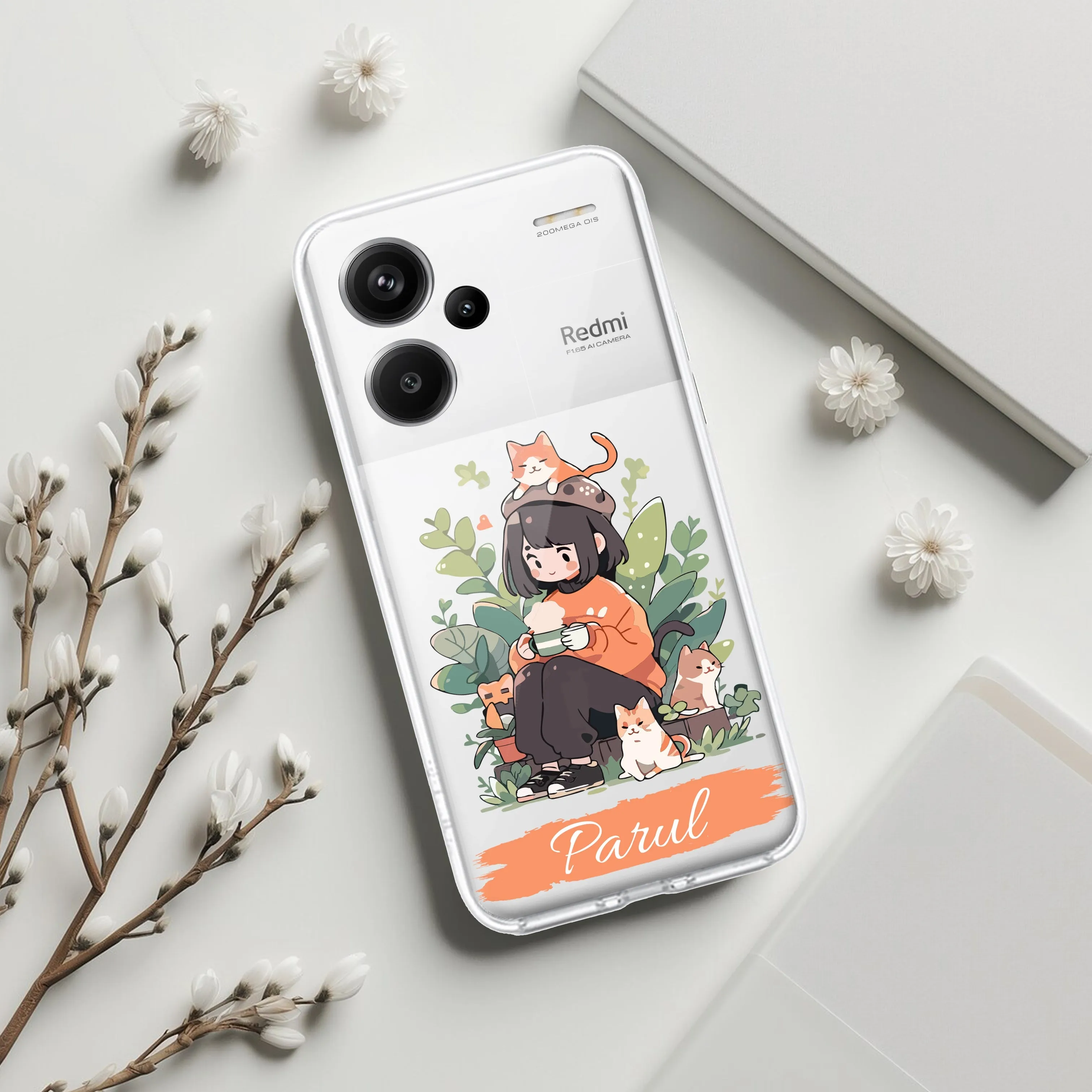 Cat Lover Customize Transparent Silicon Case For Redmi/Xiaomi