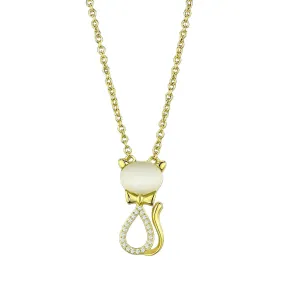 Chain Necklace Pendant Women's Chain - TS409 - Gold 925