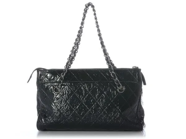 Chanel Black Patent Ritz Shoulder Bag