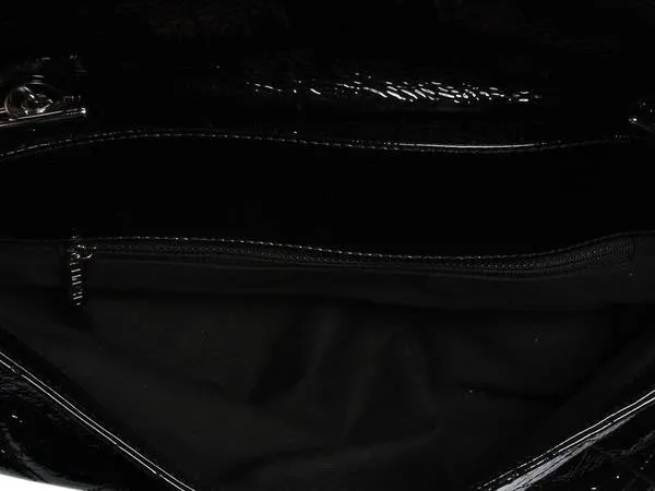 Chanel Black Patent Ritz Shoulder Bag