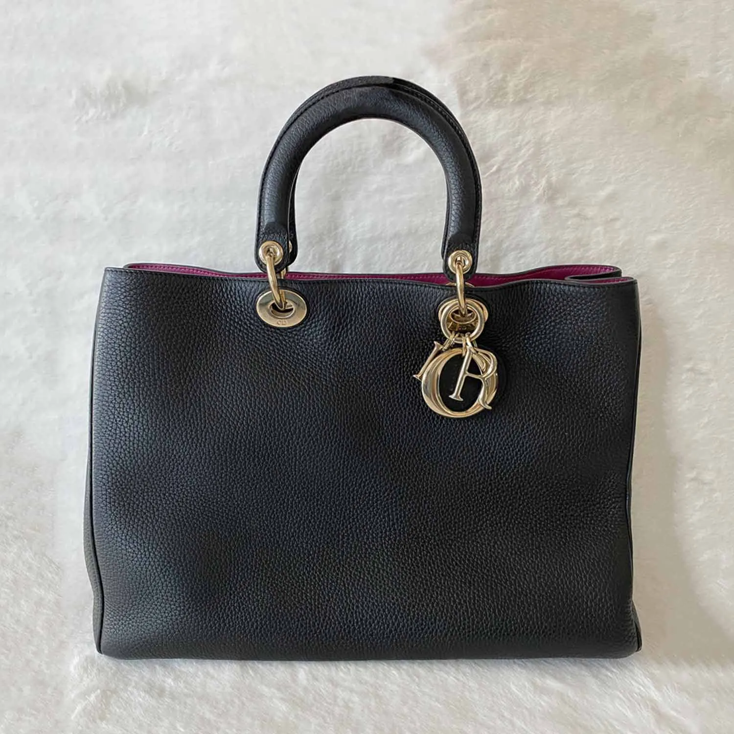 Christian Dior Diorissimo Large Leather Tote