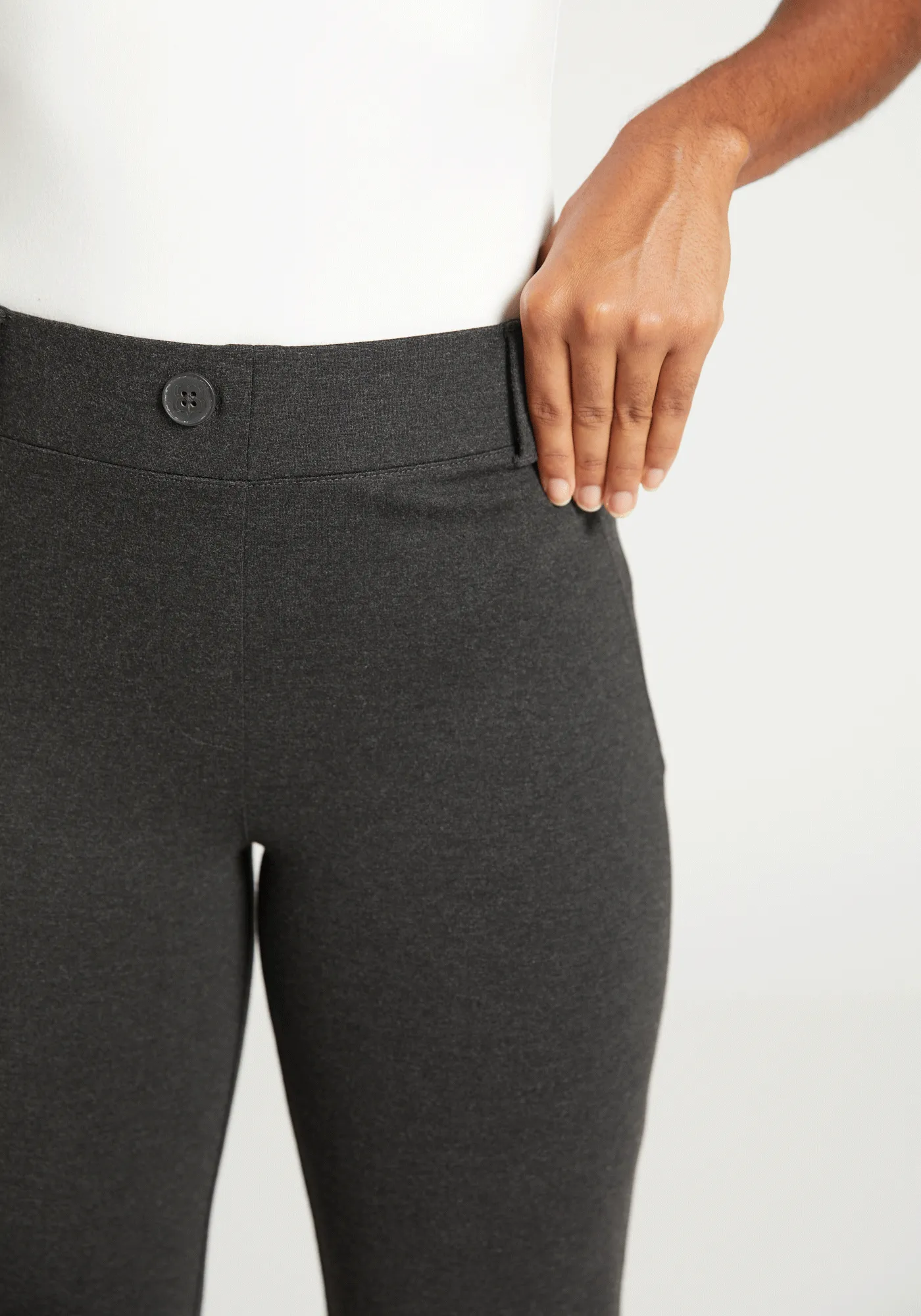 Classic Dress Pant Yoga Pant | Bootcut (Charcoal)