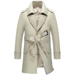 Classic Single-Breasted Trench Coat