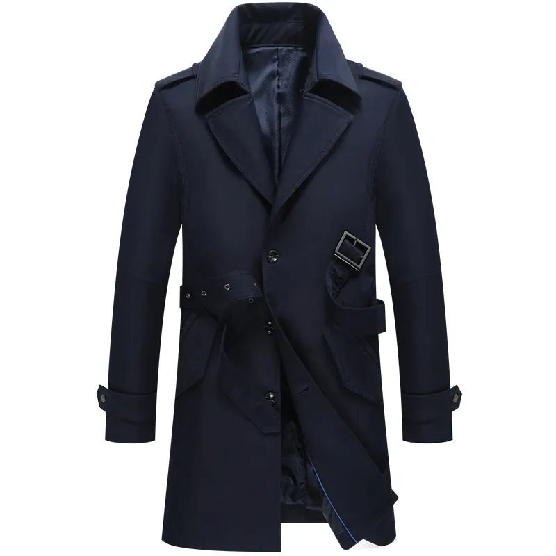 Classic Single-Breasted Trench Coat