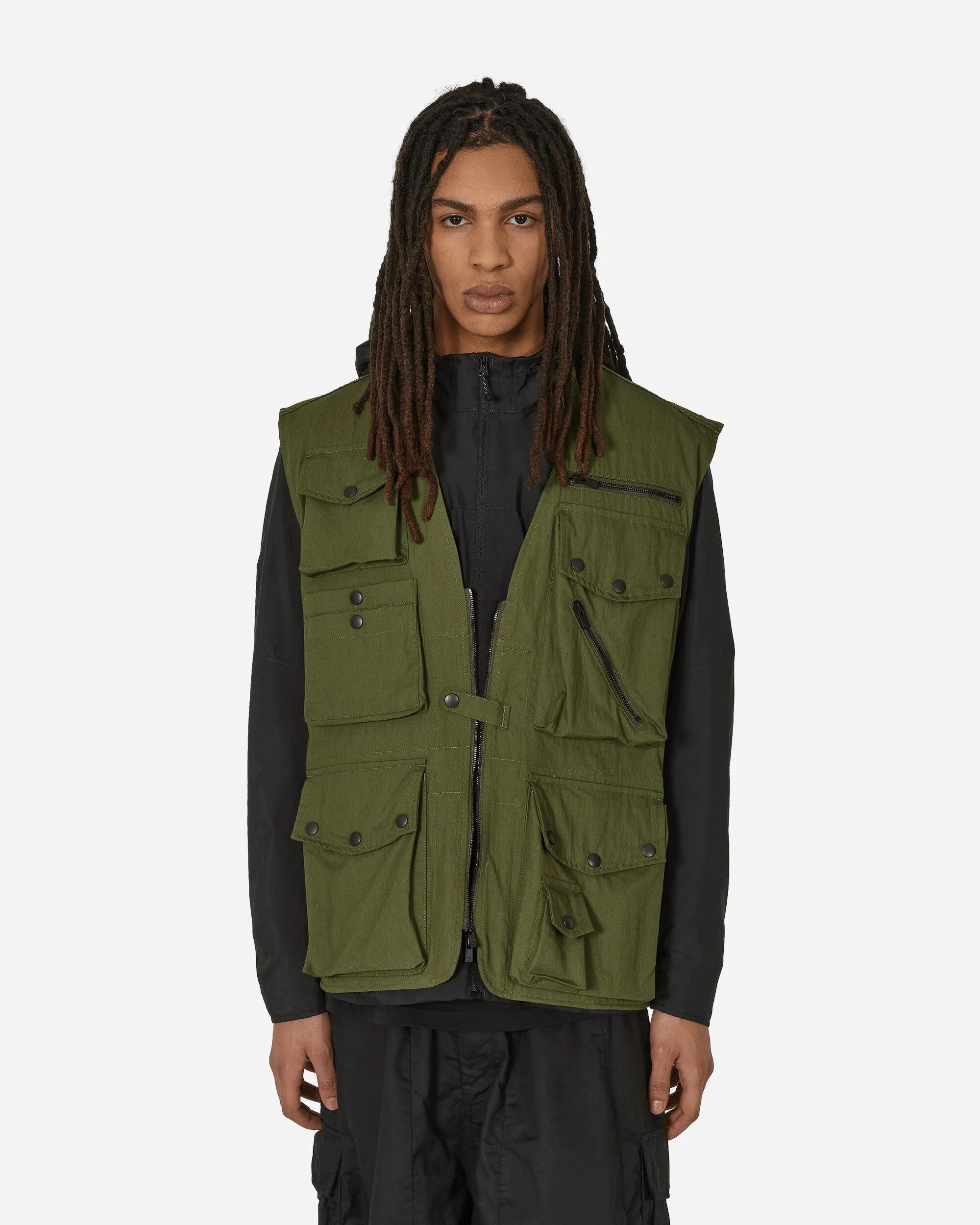 C/N Oxford Cloth Field Vest Olive