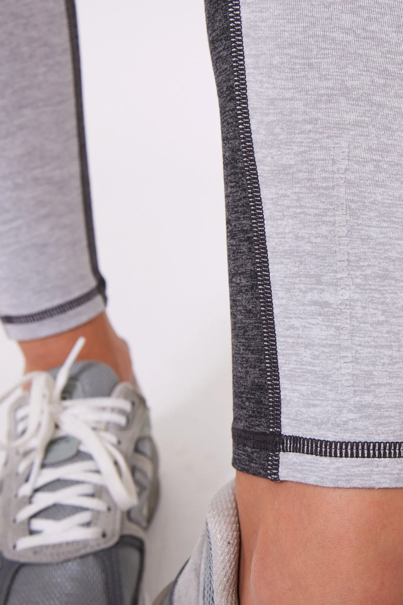 Colorblock TLC Leggings in Collegiate Gray and Dark Heathered Gray