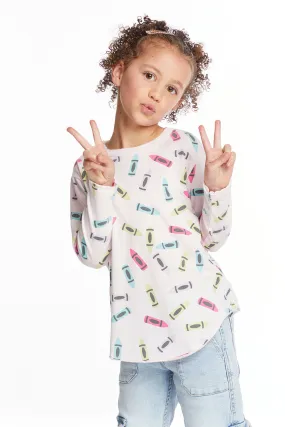 Coloring Time Girls Long Sleeve