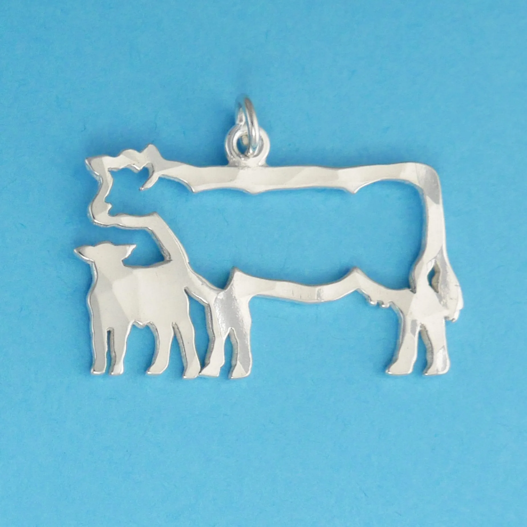 Cow And Calf Charm