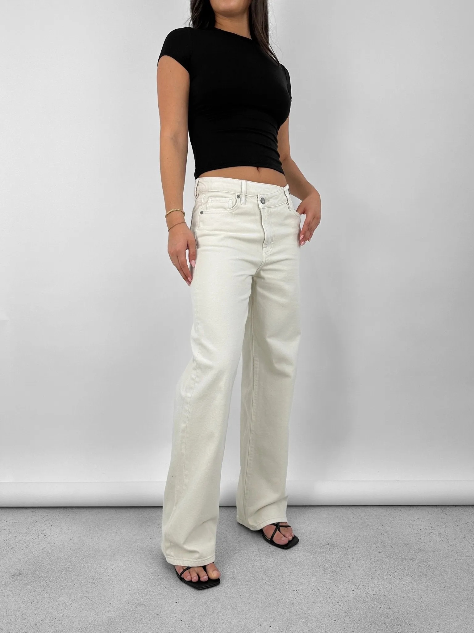 Crossover Straight Leg Jeans