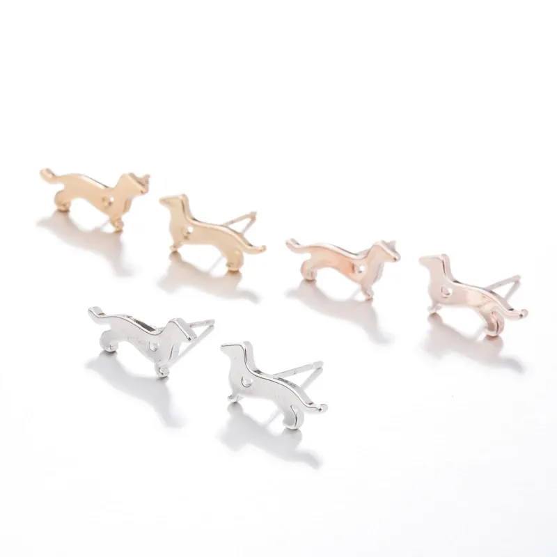 Cute Dachshunds Stud Earrings (FREE GIVEAWAY!)