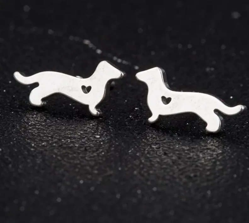 Cute Dachshunds Stud Earrings (FREE GIVEAWAY!)