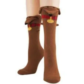 Dachshund 3D Socks Women's Crew Sock