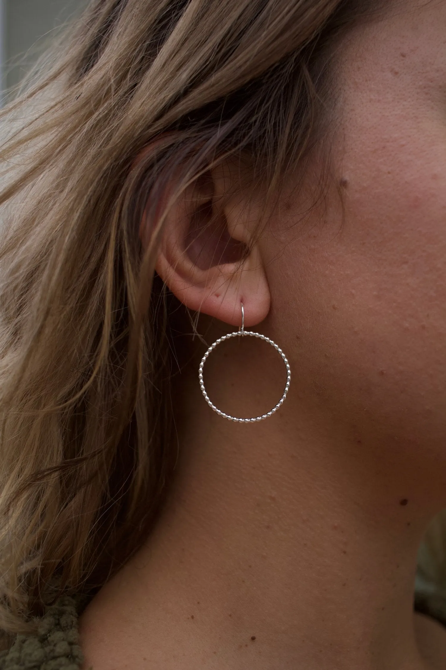 Dainty Beaded Mini Hoops by Toasted Jewelry