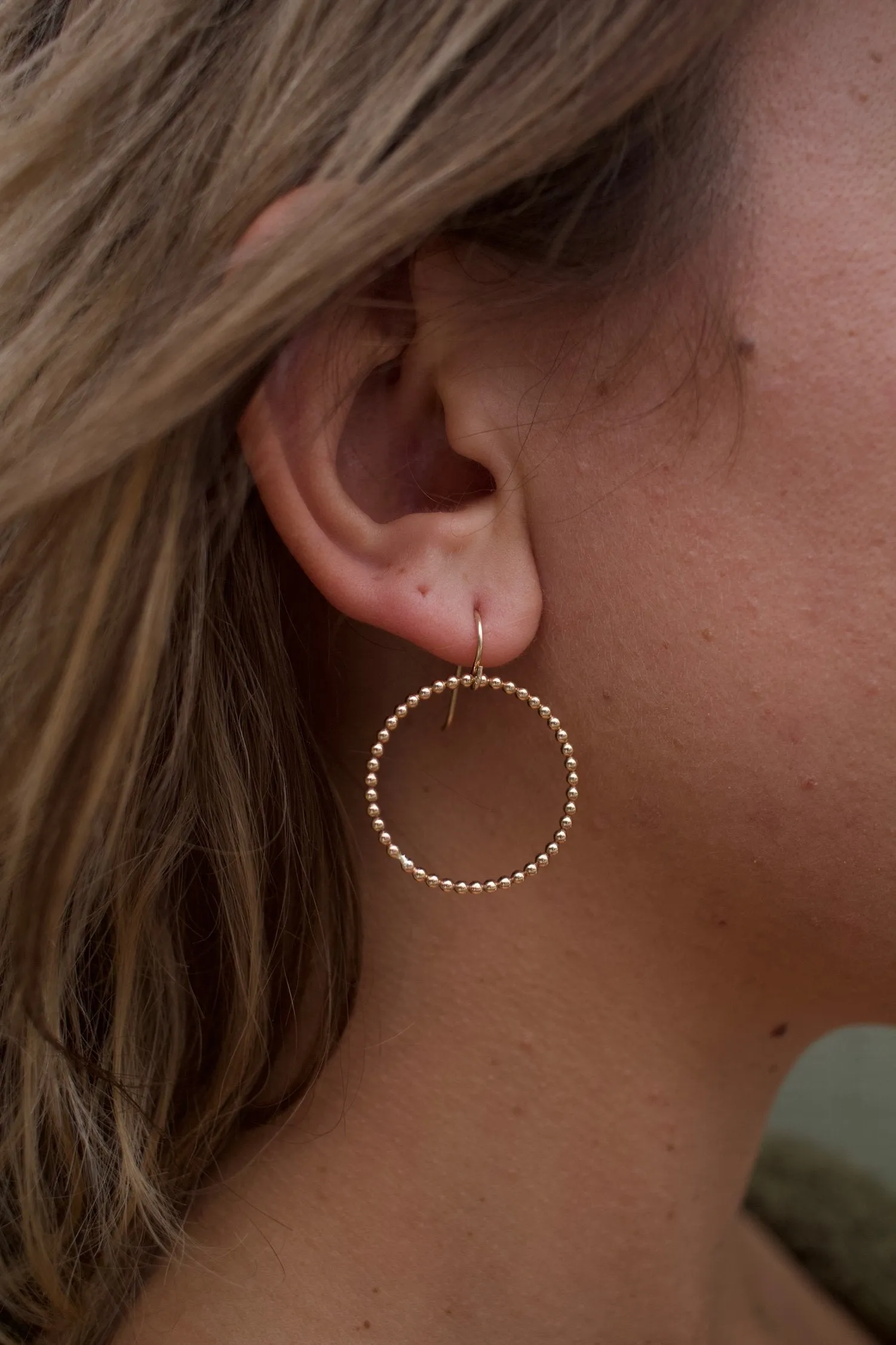 Dainty Beaded Mini Hoops by Toasted Jewelry