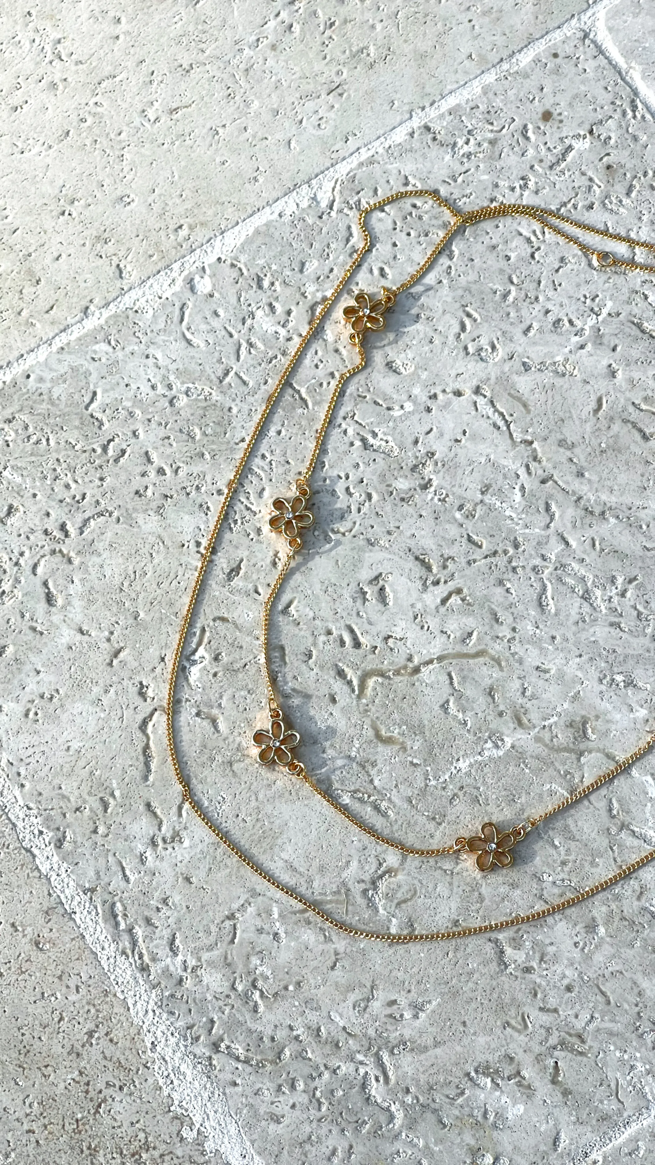 Daisey Necklace Set - Gold