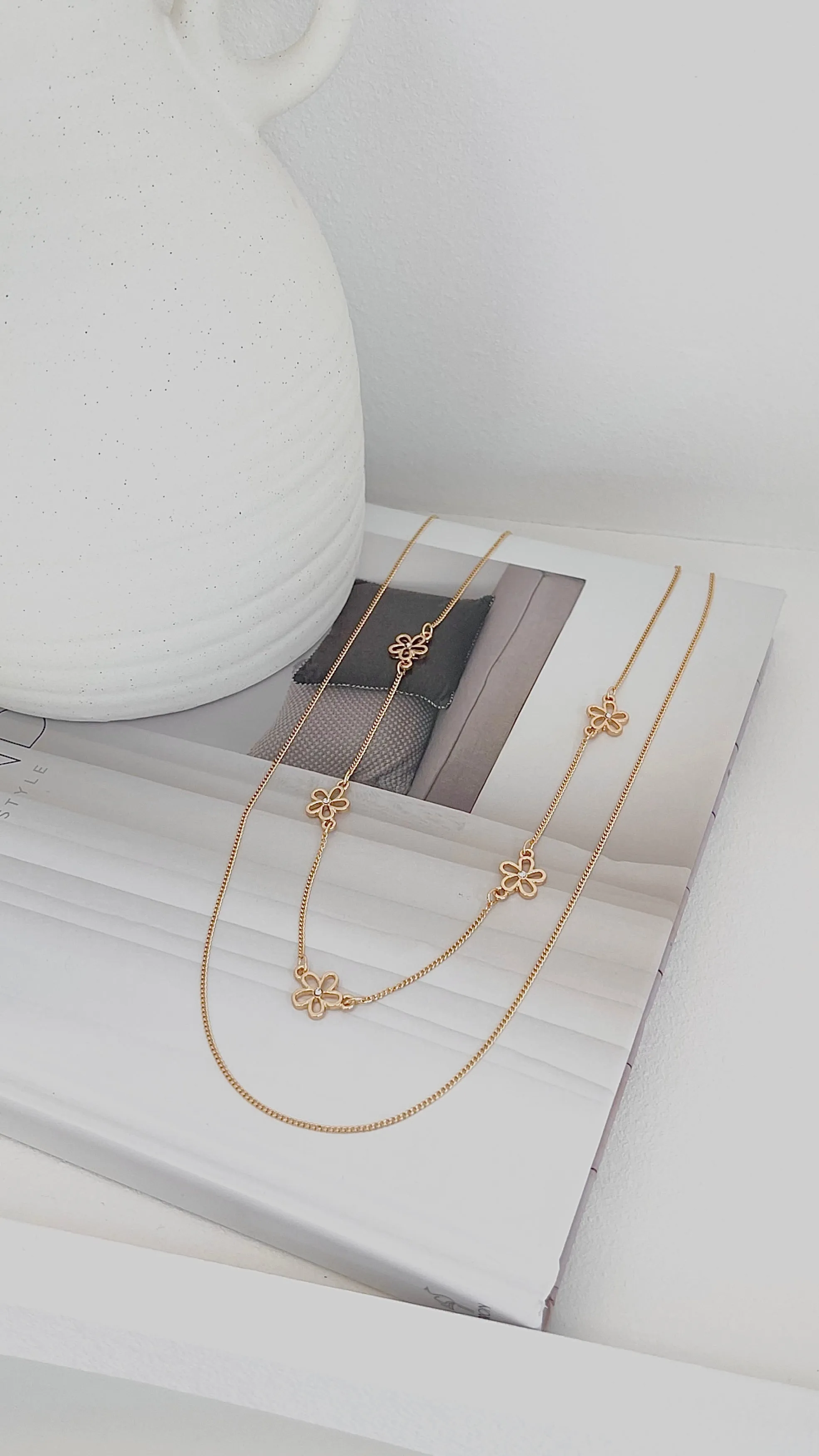 Daisey Necklace Set - Gold