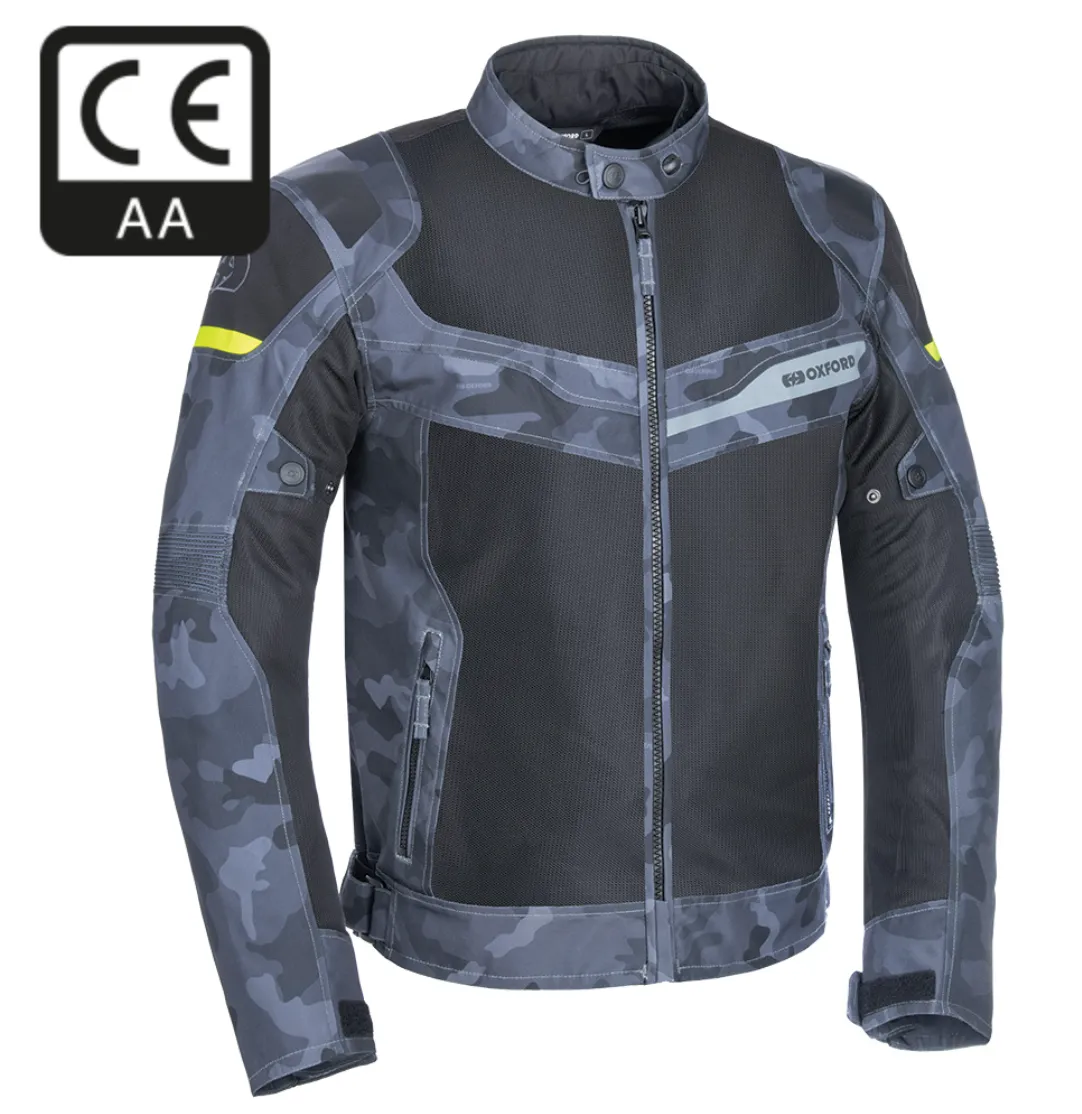 Dakar Waterproof Camo Biker Jacket with Elbow & Shoulder Armour by Oxford