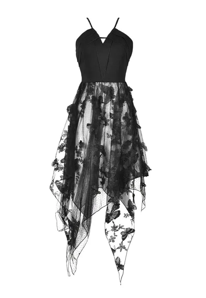 Dark In Love - Gothic Sexy Butterfly Strap - Dress