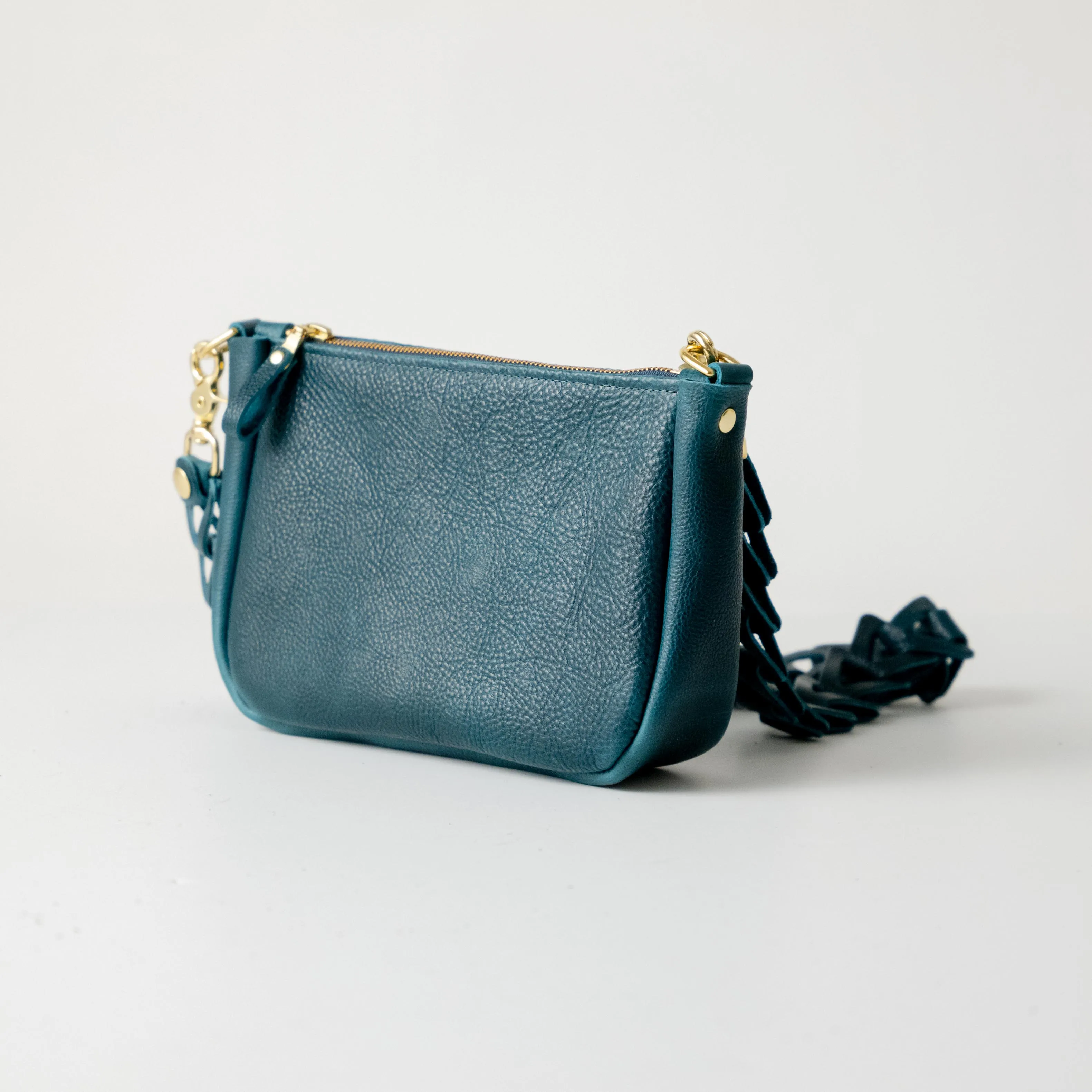 Dark Teal Bulldog Mini Crossbody Bag