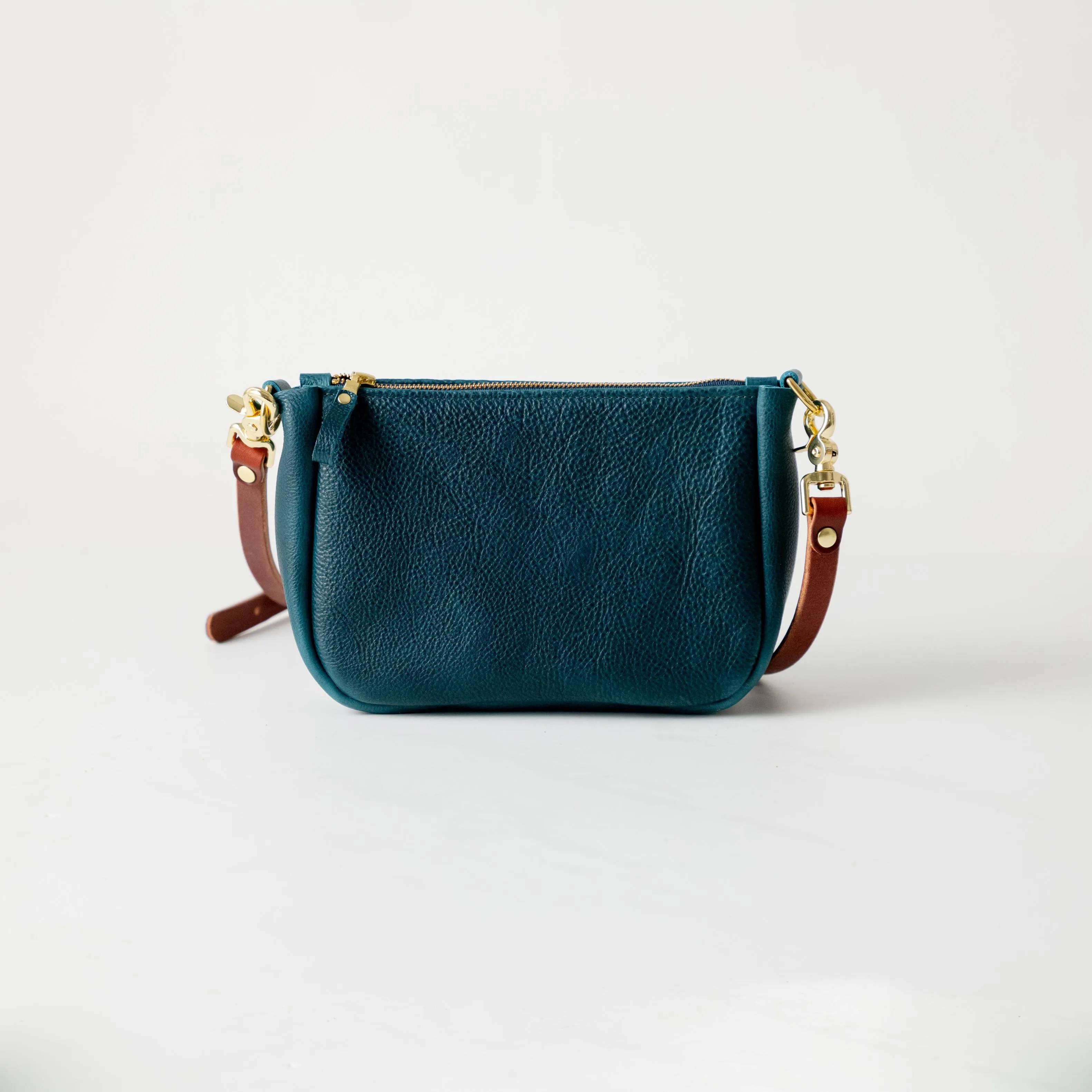 Dark Teal Bulldog Mini Crossbody Bag