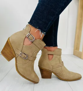 Dig In Your Heels Booties In Camel