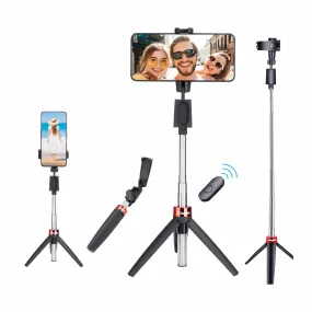 Digitek (DTR-210SS) Portable Selfie Stick with Wireless Remote and 3 Legs Tripod Base, Compatible for iPhone/OnePlus/Samsung/Vivo/Oppo and All Smartphones