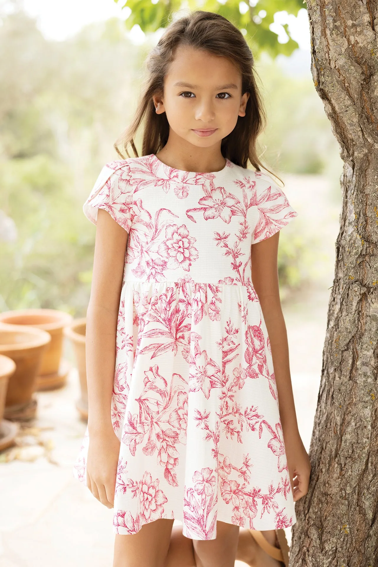 Dress - Pink Jacquard