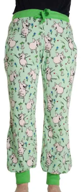 DUNS Adult Baggy Pants - Dancing Pig Green