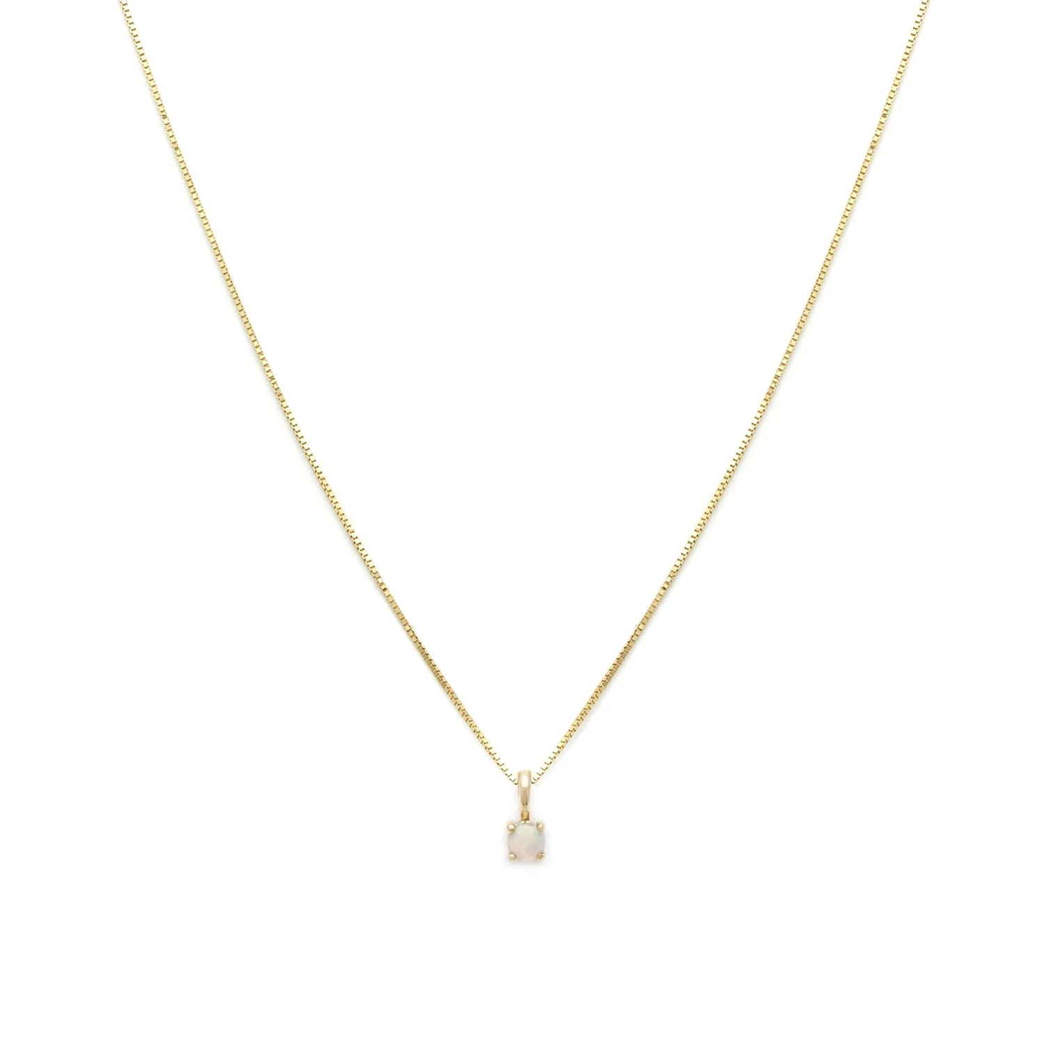 Element Necklace | 14k Gold & Opal