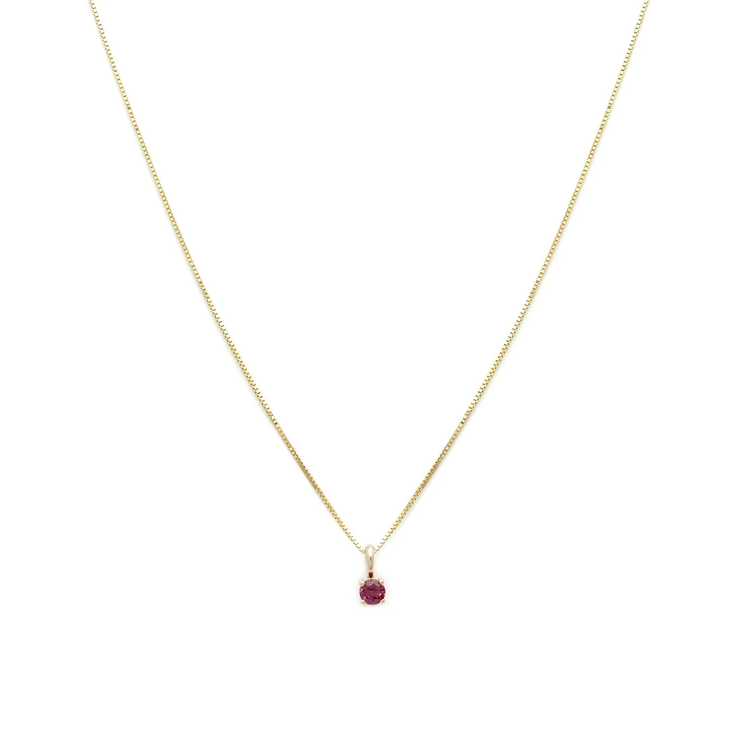 Element Necklace | 14k Gold & Ruby