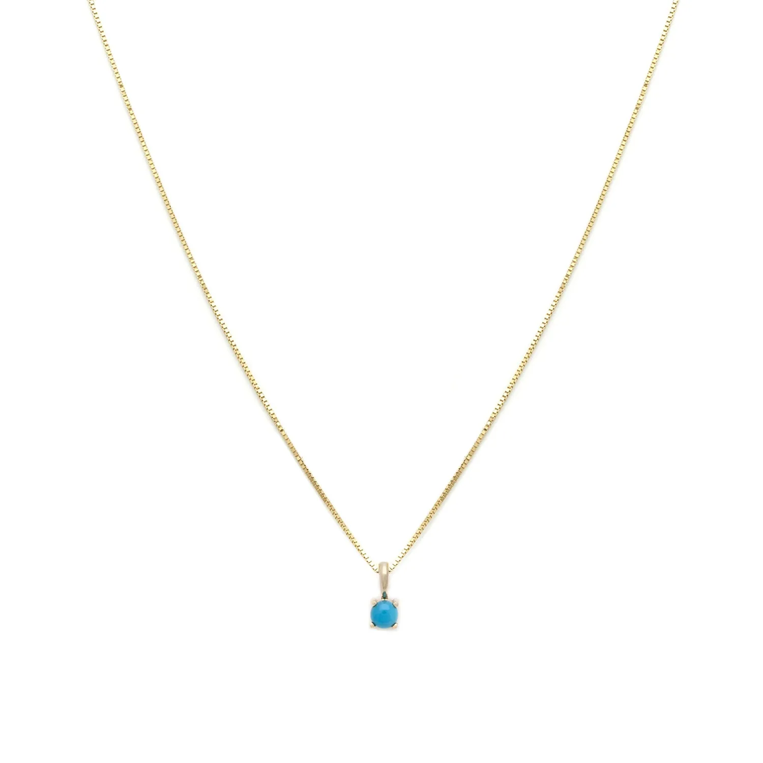 Element Necklace | 14k Gold & Turquoise