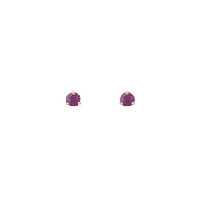 Element Studs | Gold & Garnet