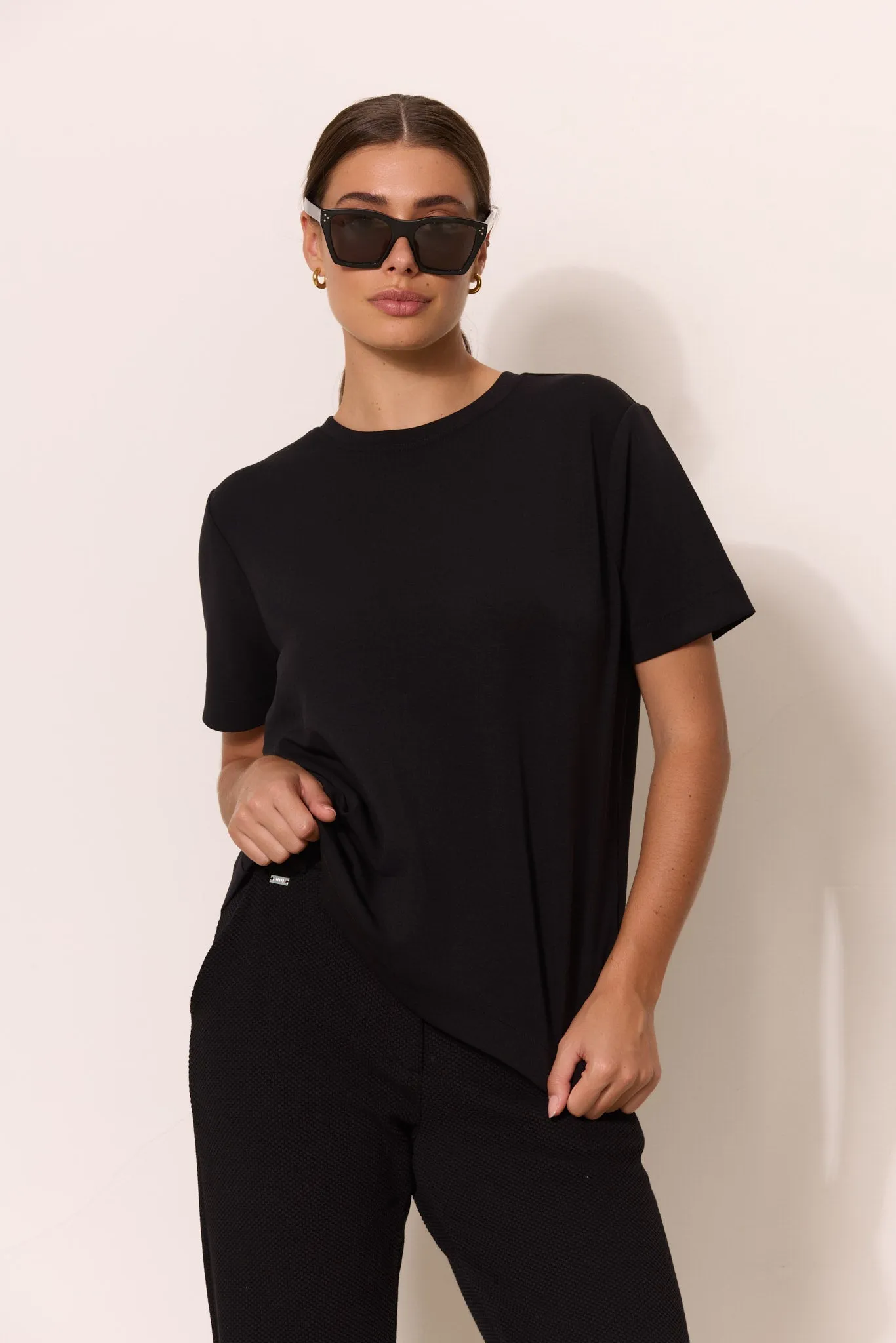 EVA modal blend tee - Black