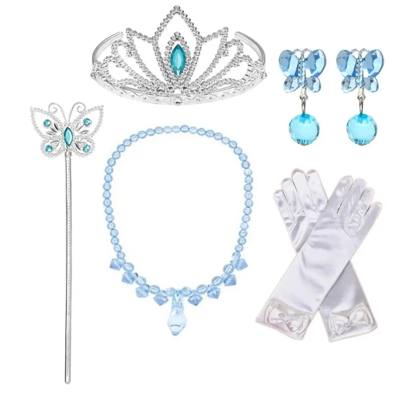 Fancy Princess Elsa Halloween Snow Queen Sequin Toddler Christmas Cosplay Party Kid Costume