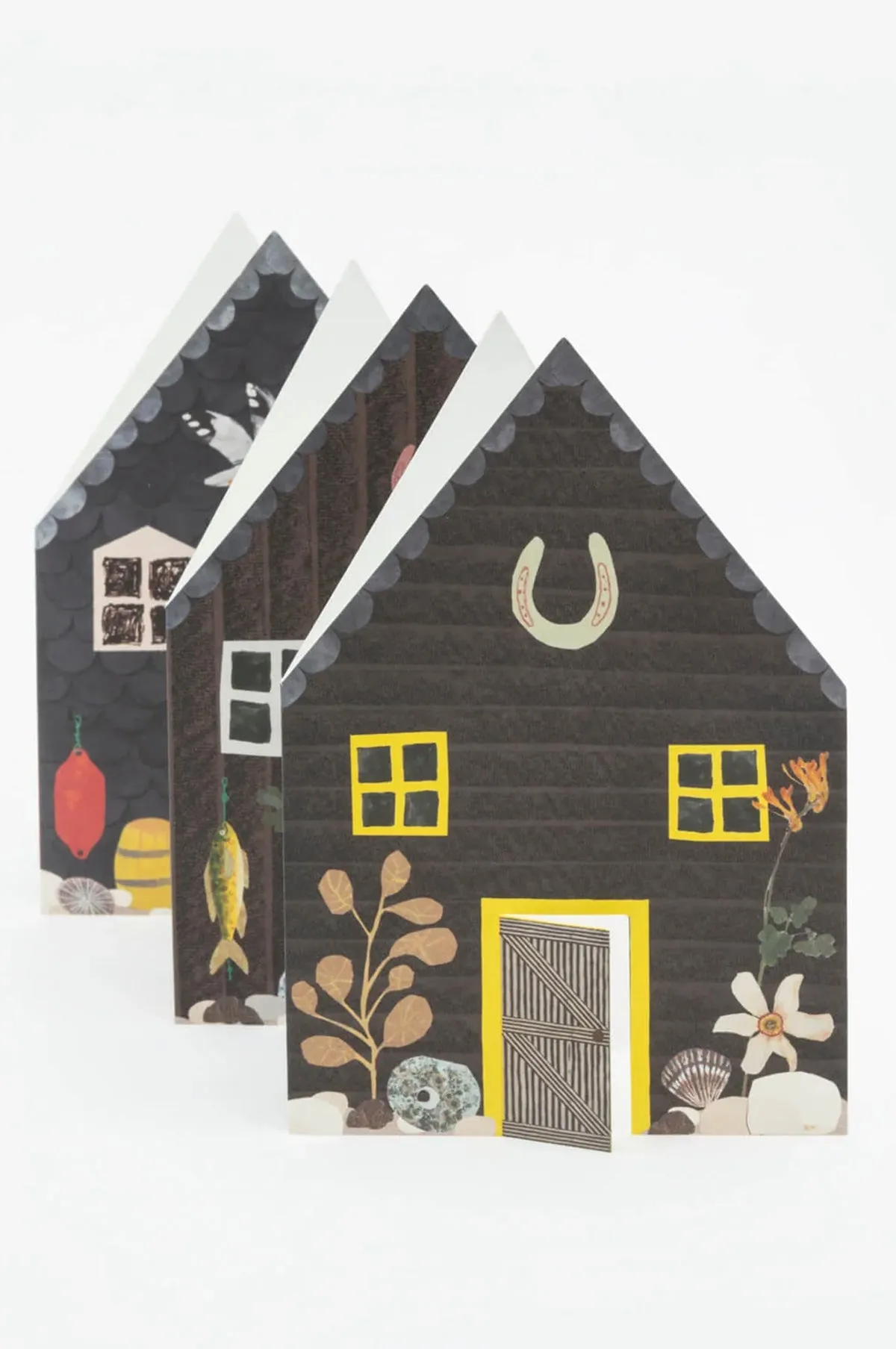 Fisherman's Huts Concertina Card