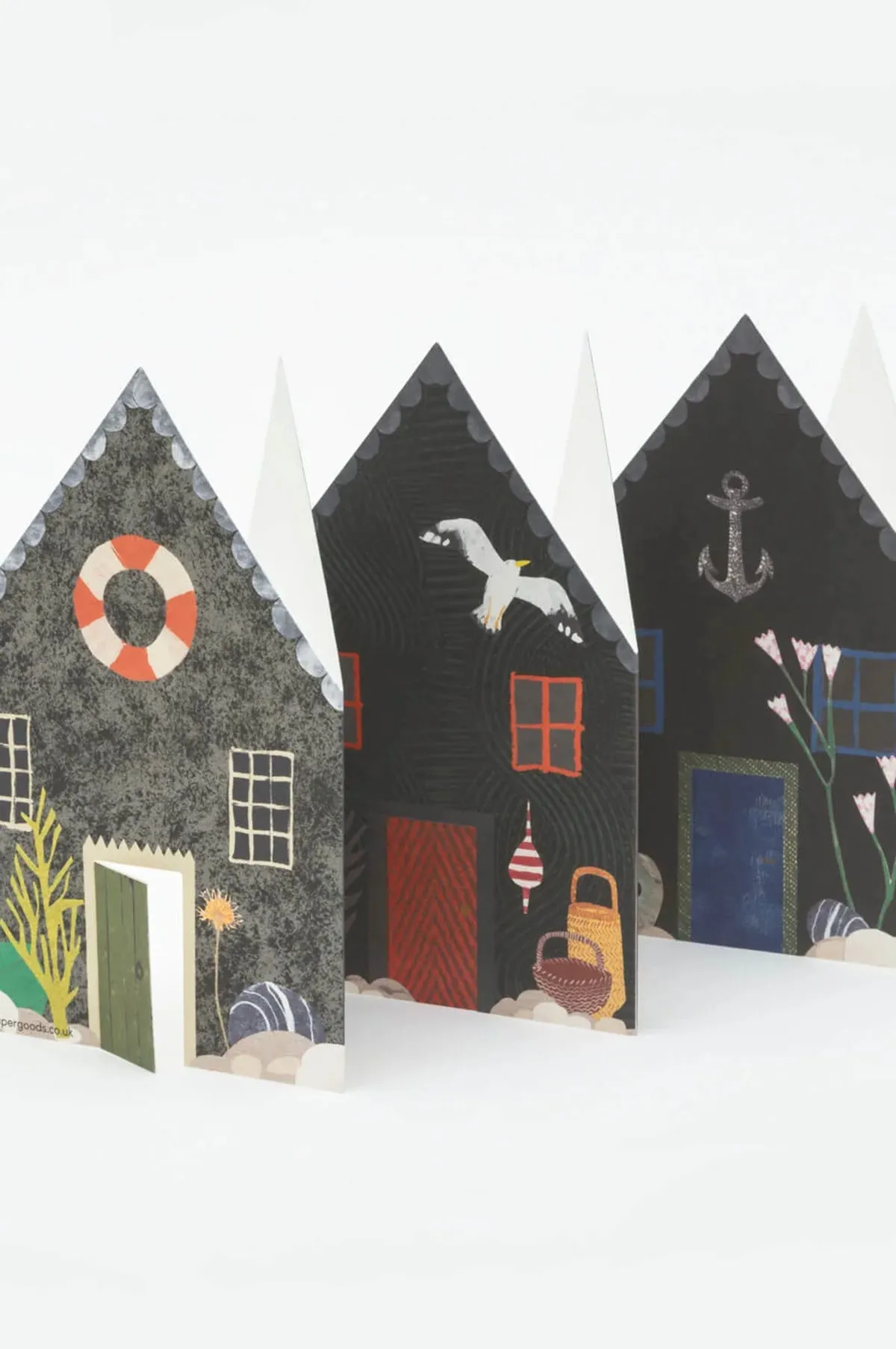 Fisherman's Huts Concertina Card