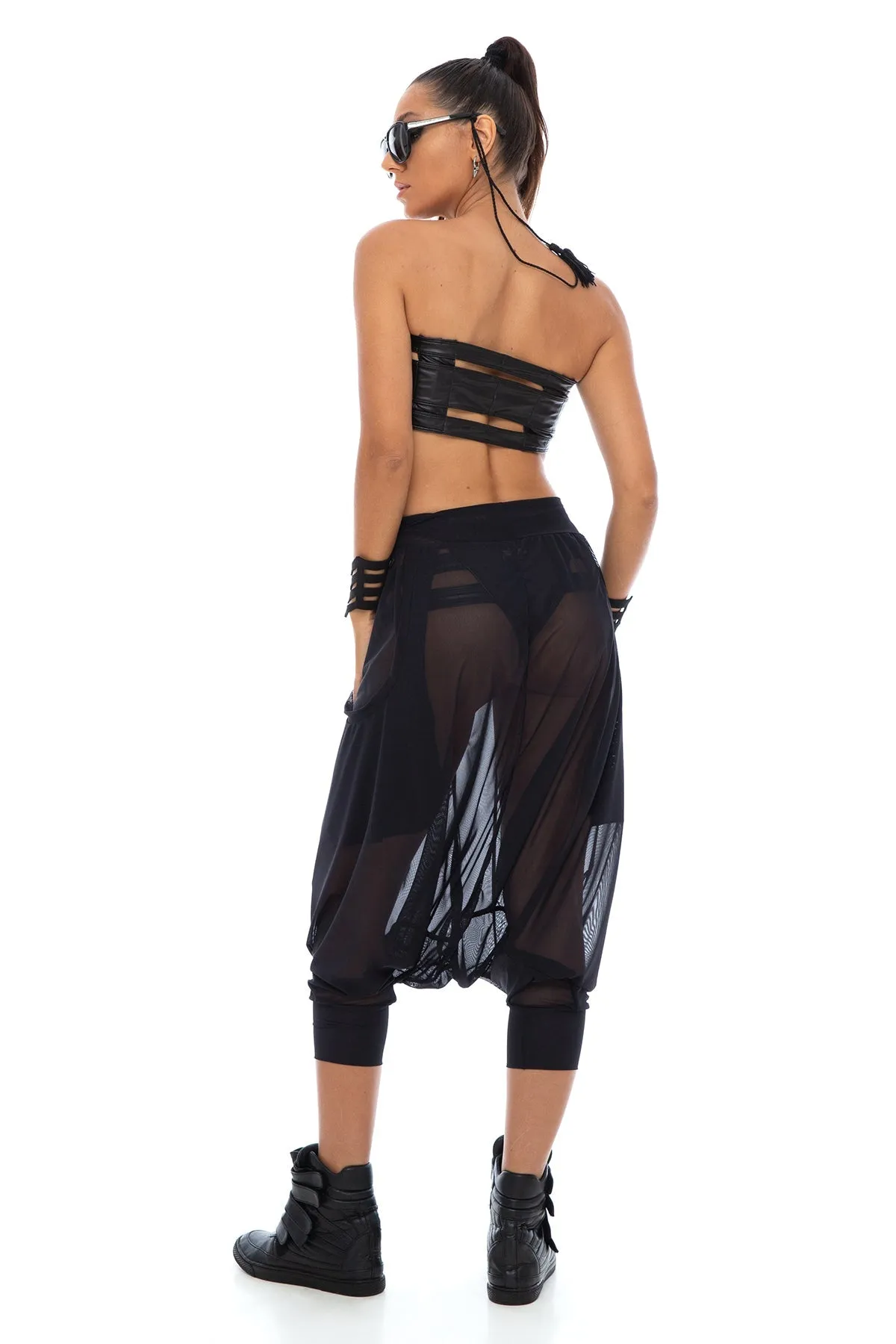 Five and Diamond Morgen Drop Pants - mesh