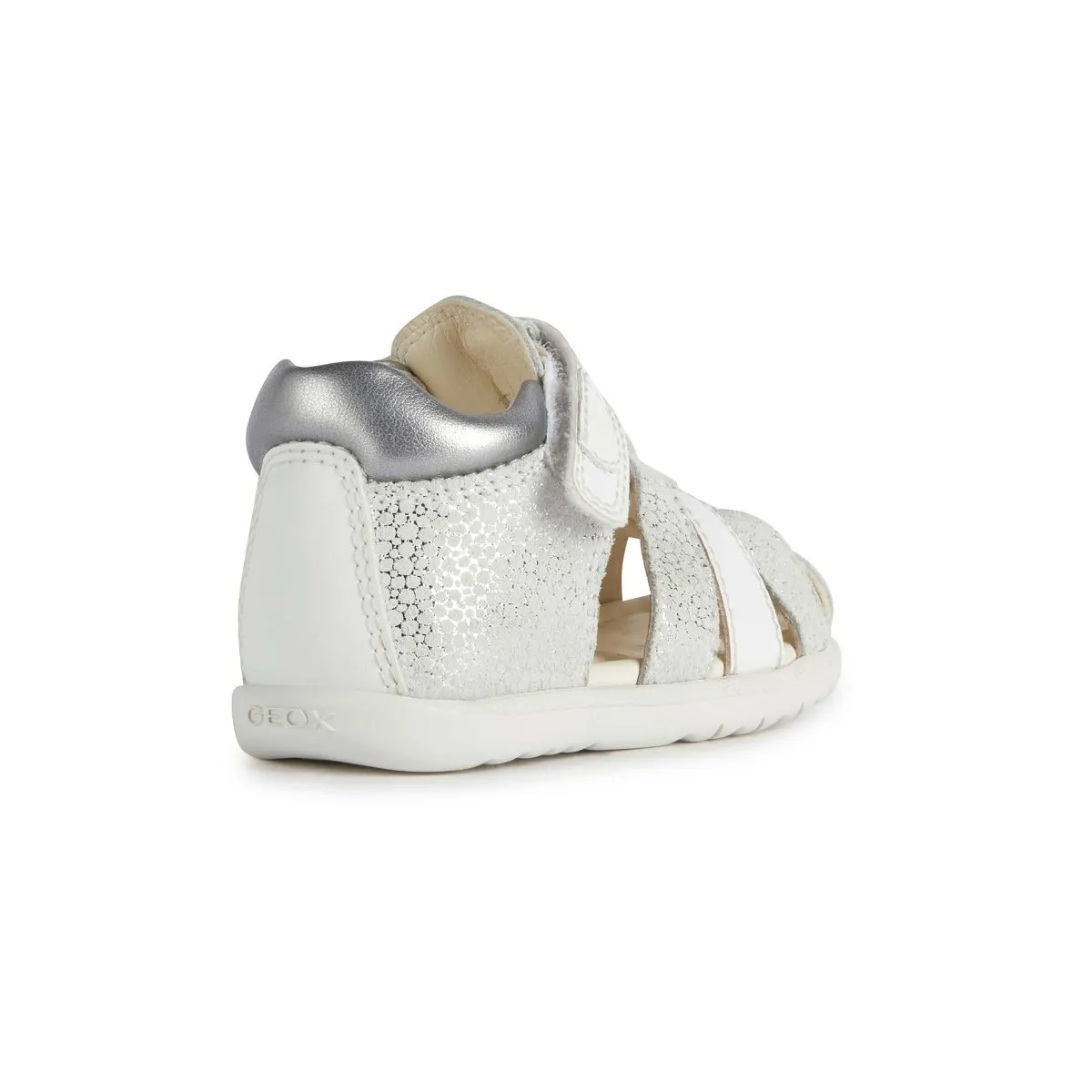 Geox Toddler's Macchia Off White/Silver