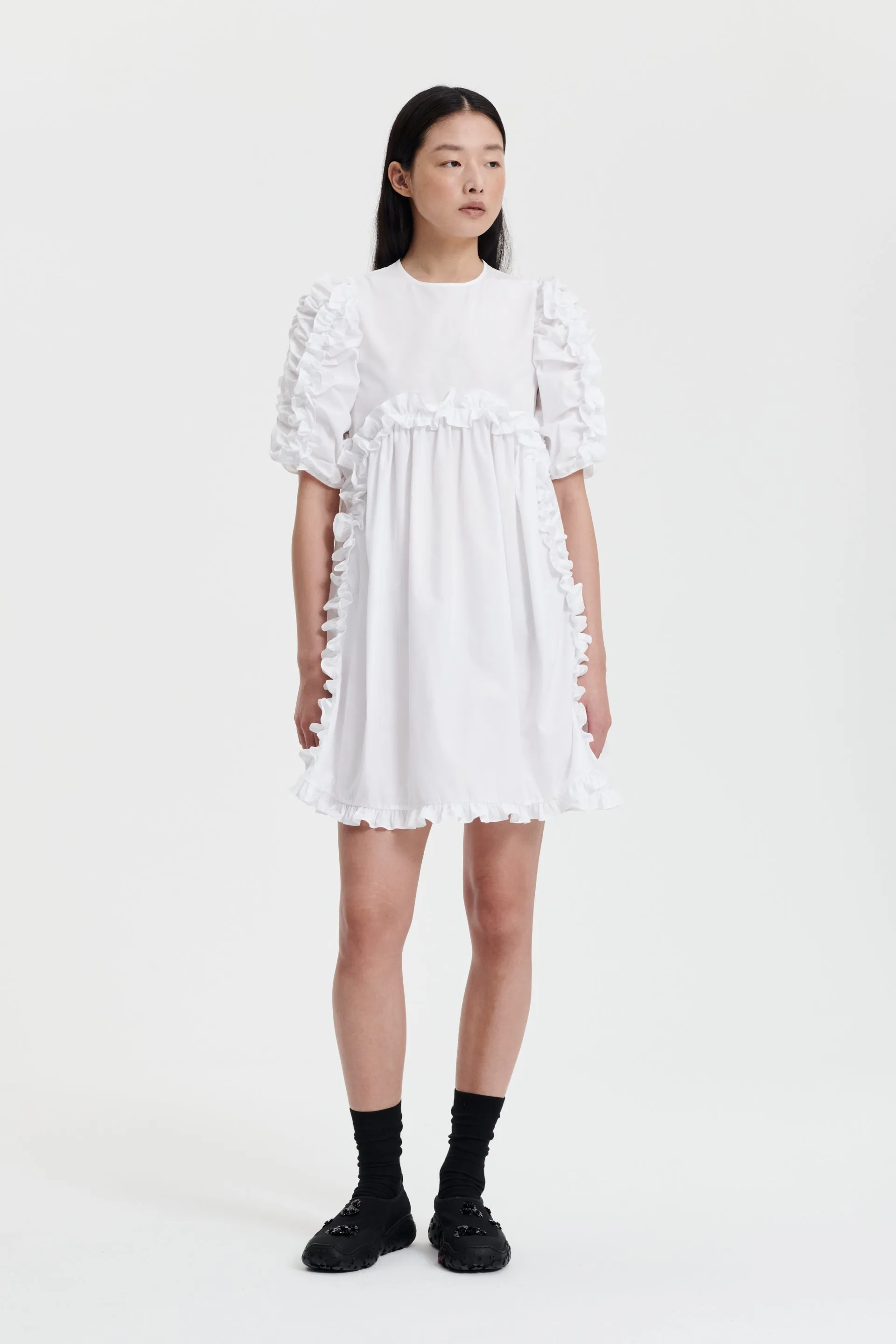 GINNY | DRESS COTTON WHITE