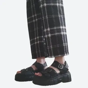 Grunge Belted Platform Sandals