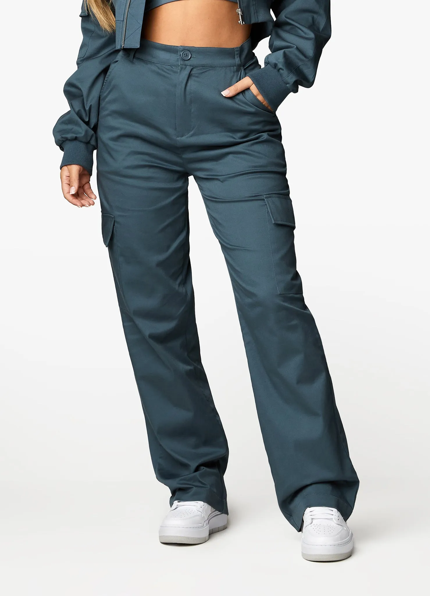 Gym King Woven Cargo Pant - Storm Blue