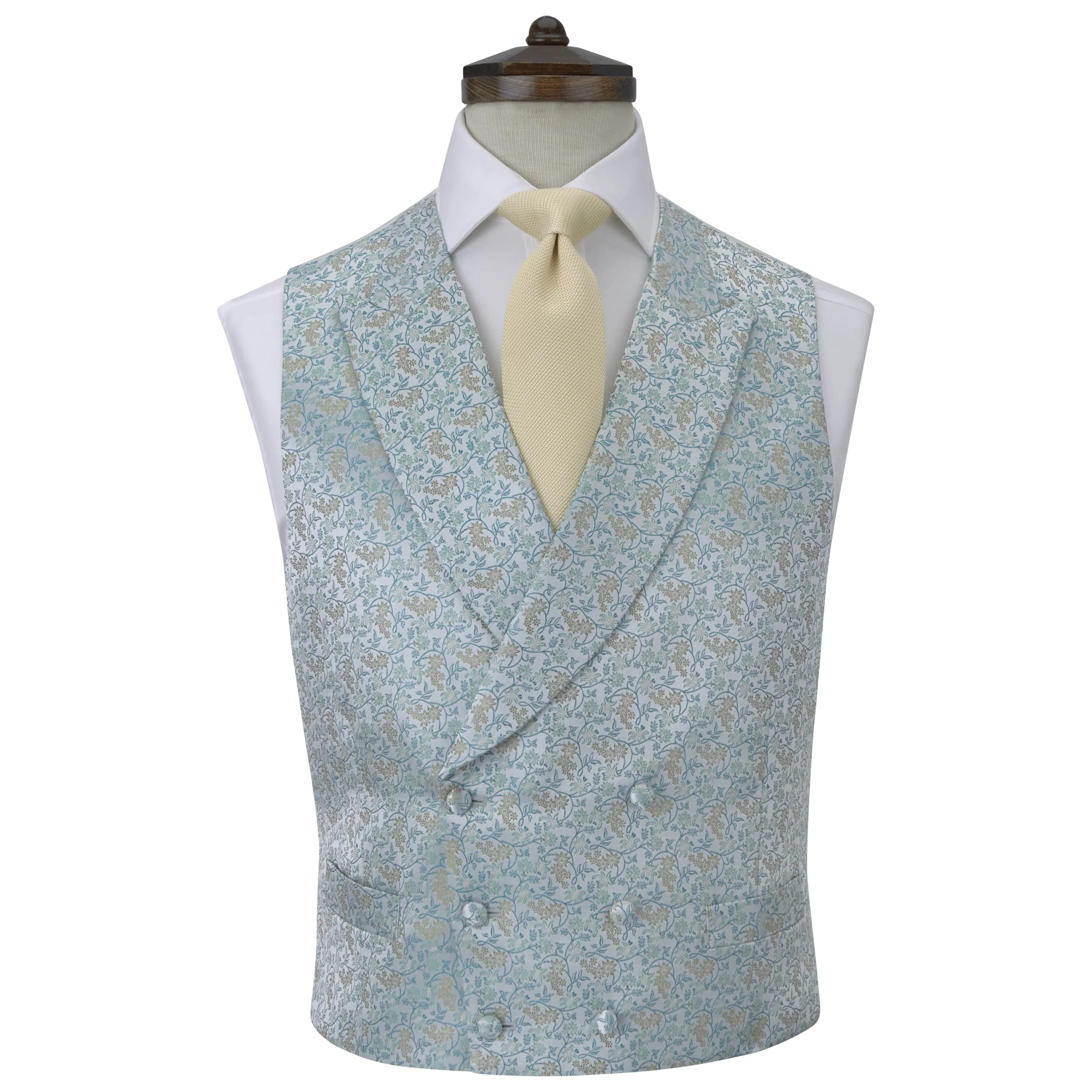 Hayward Green Floral Silk Waistcoat