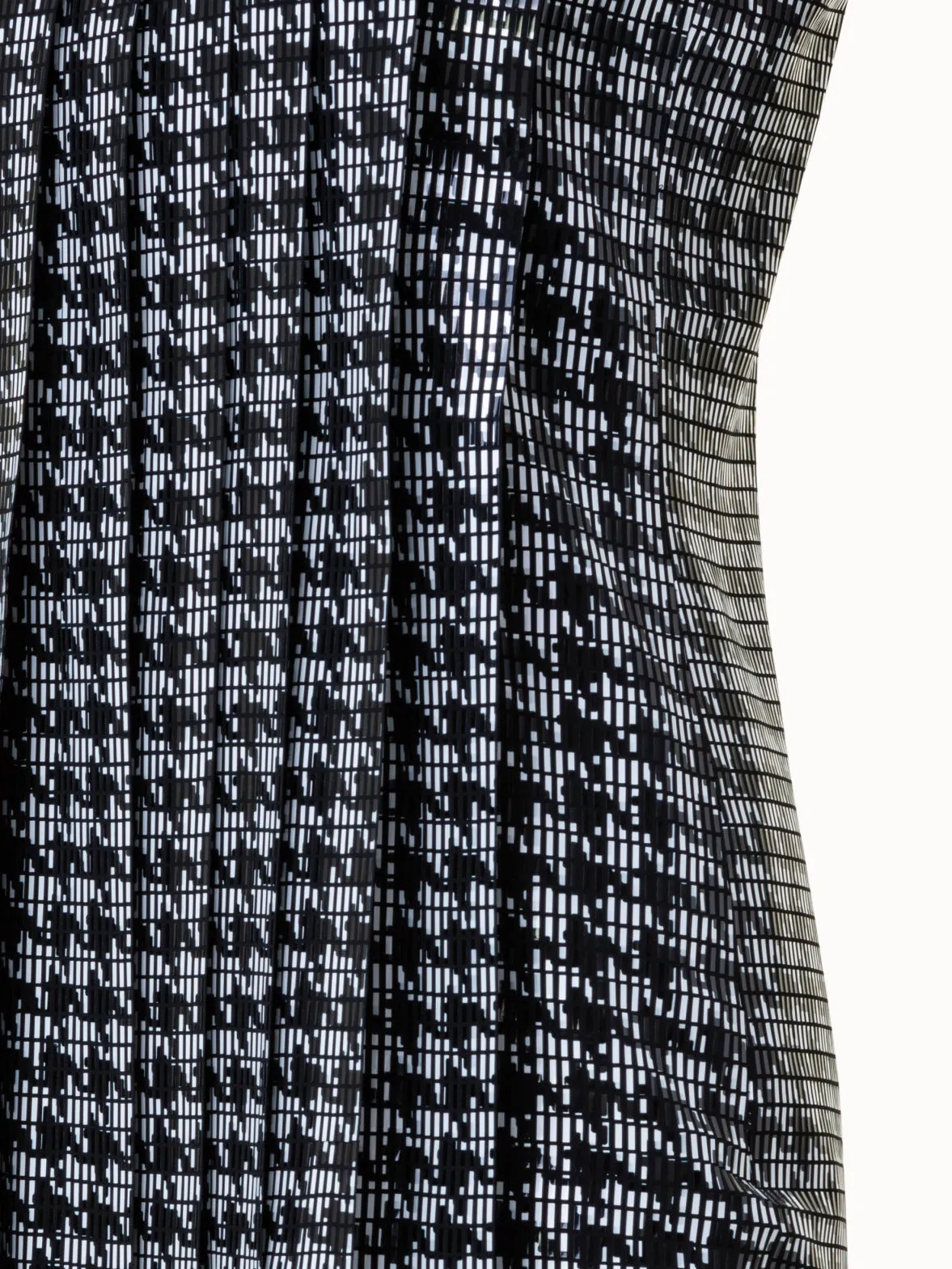 Houndstooth Sequined Sheath Dress