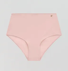 Invisible microfibre high waist brief [Blush]