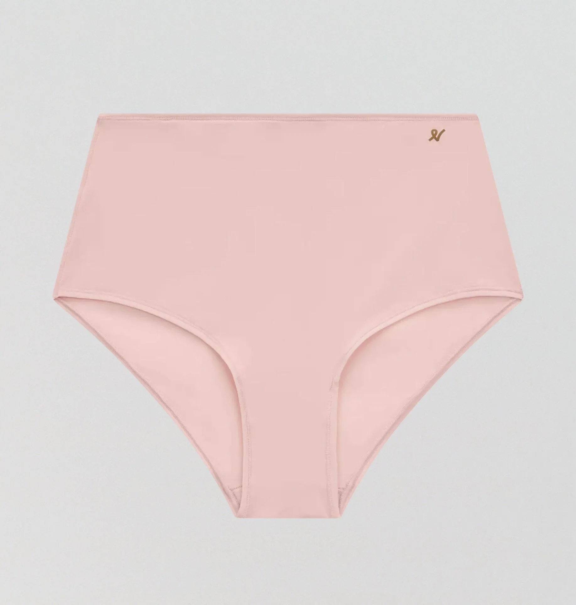 Invisible microfibre high waist brief [Blush]