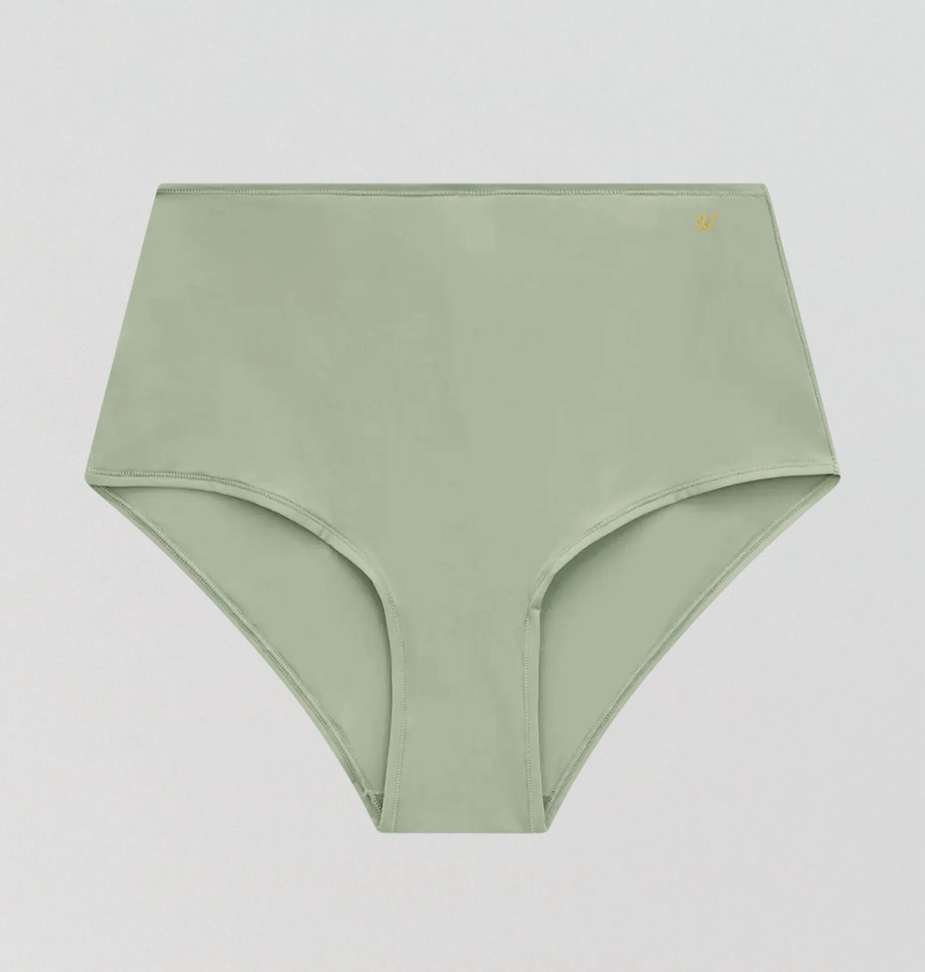 Invisible microfibre high waist brief [Sage]