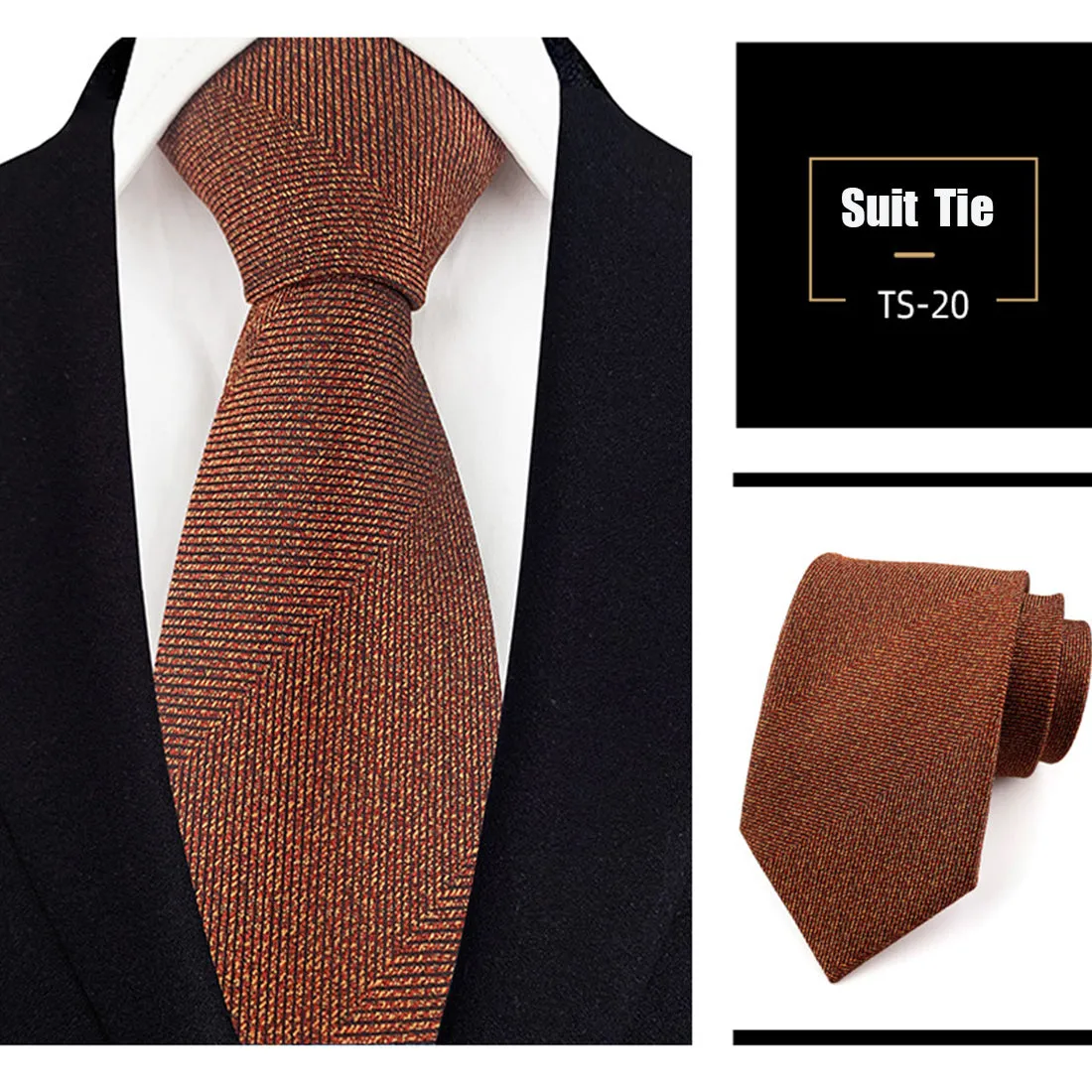 Jacquard Silk Necktie Woven Classic British Style Plaid Neck Ties | TS1-22